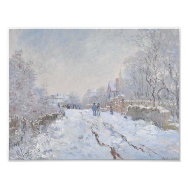 Impression Photo Neige d'hiver à Argeteuil (Devant)