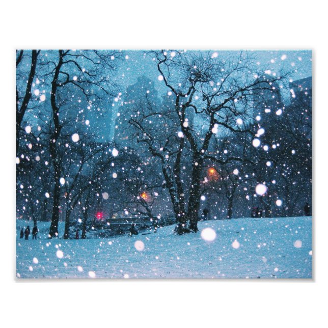Impression Photo Neige nocturne (Devant)