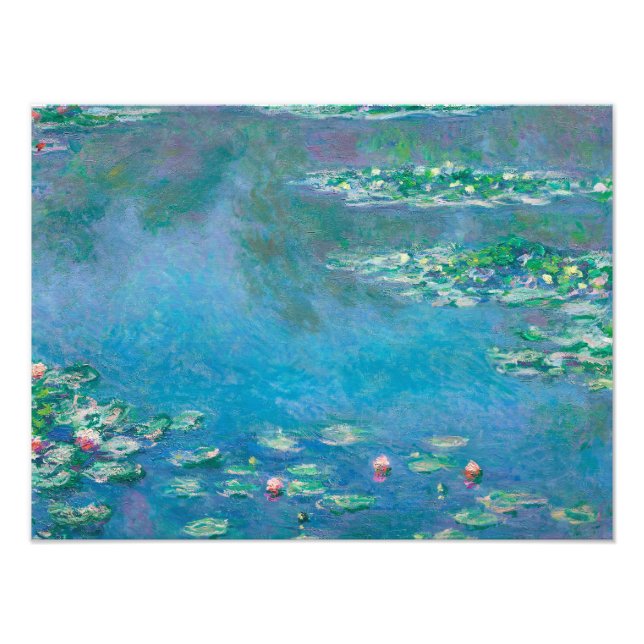Impression Photo Nénuphars de Claude Monet Fine Art Painting (Devant)