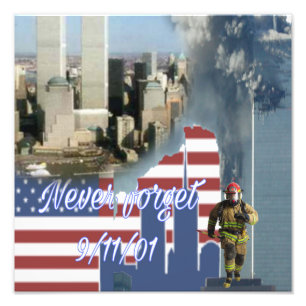 Impression Photo Never Forget 9/11 Tribute