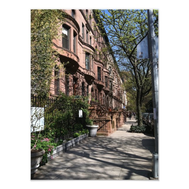 Impression Photo New York Brownstones Upper West Side Building NYC (Devant)