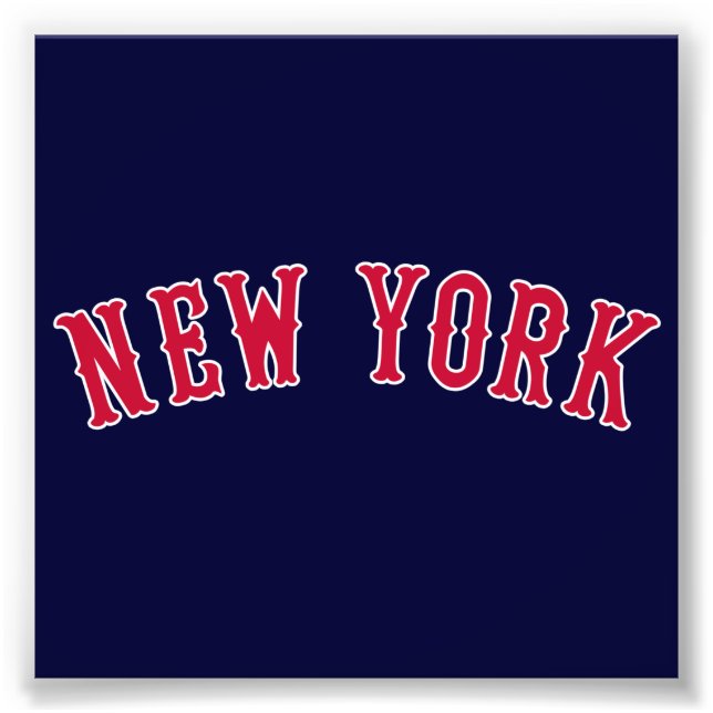 Impression Photo New York contre Boston Rivals (Devant)