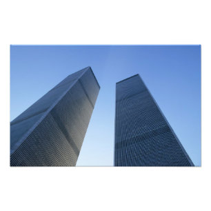 Impression Photo New York, États-Unis. Vue vers le haut des tours j