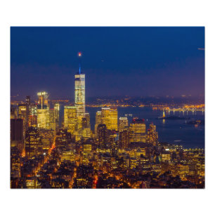 Impression Photo New York Skyline après le coucher du soleil 24*20 