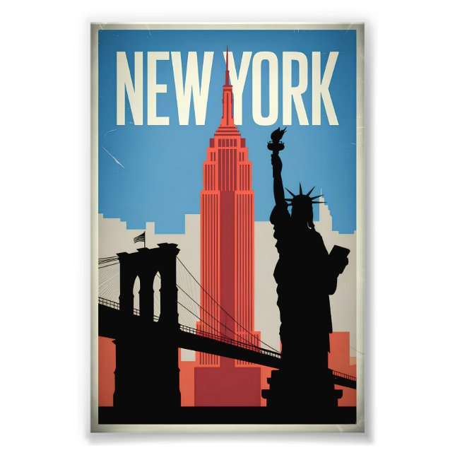 Impression Photo New York USA vintage (Devant)