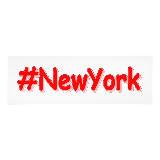 Impression Photo "#NewYork" Joli design. Commandez dès maintenant  (Devant)