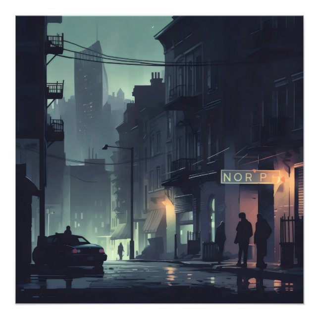 Impression Photo Night City Noir (Devant)