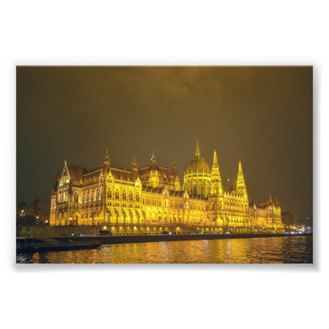 Impression Photo Night View, Hungarian Parliament, Budapest Hungary (Devant)