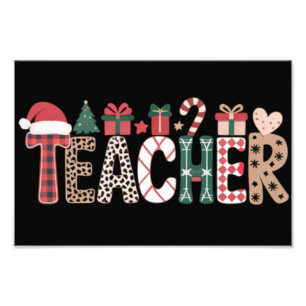 Impression Photo Noël Professeur Vie Enseigner Amour Inspirant 
