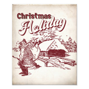 Impression Photo Noël vintage
