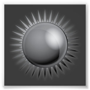 IMPRESSION PHOTO NOIR GRAY GRAY BLACK METALL EN MÉTAL SOMBRE