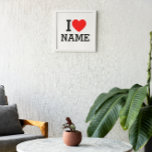 Impression Photo Nom du coeur<br><div class="desc">Inscrivez votre nom ou votre texte sur le nom Section.</div>