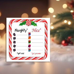 Impression Photo Nom Noms Poster. Naughty ou Nice