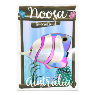 Impression Photo Noosa Australie affiche de voyage vintage