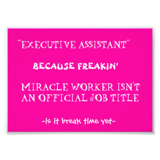 Impression Photo note de travail amusante