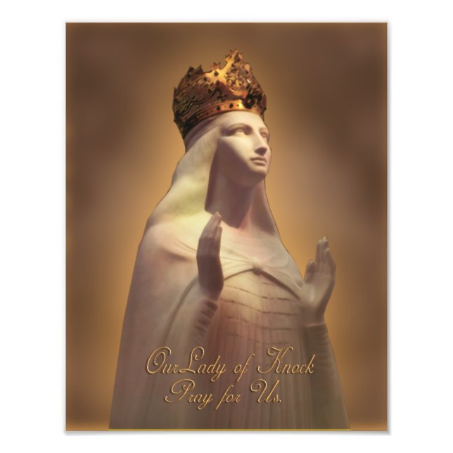 IMPRESSION PHOTO NOTRE DAME DE KNOCK PRIE POUR NOUS IMAGE SACRÉE (Devant)