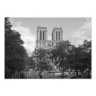 Impression Photo Notre Dame de Paris dans l'environnement des