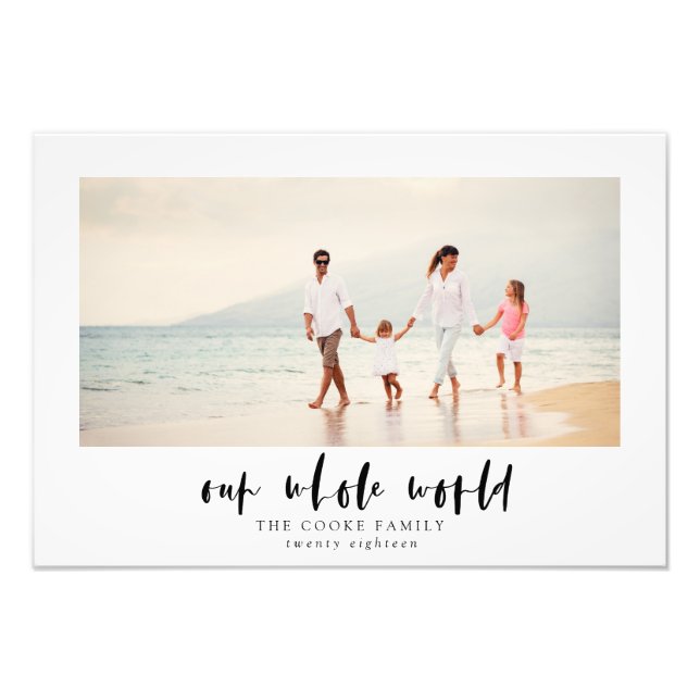 IMPRESSION PHOTO NOTRE MONDE ENTIER (Devant)