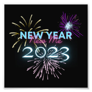 Impression Photo Nouvel An Feu d'artifice Nouvel An Réveillon Bonne