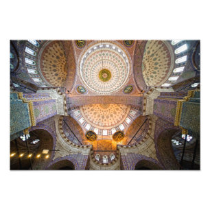 Impression Photo Nouvel intérieur de mosquée à Istanbul