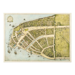 Impression Photo Nouvelle version du plan New Amsterdam de Castello