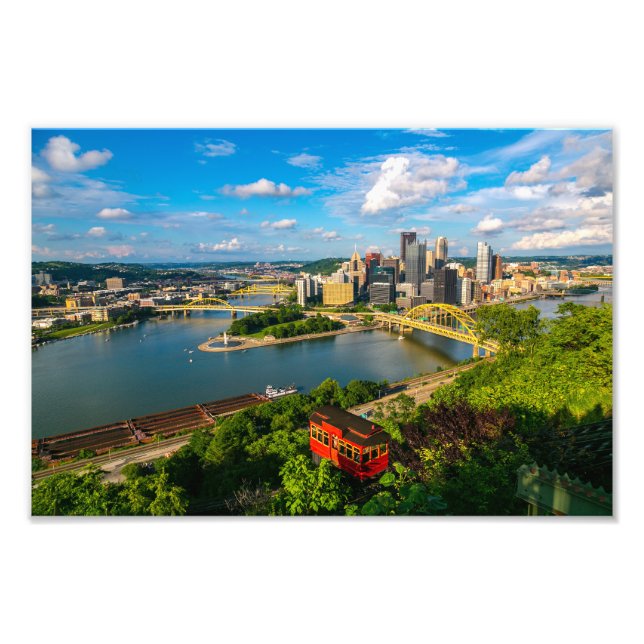 Impression Photo *Nouvelle vue de la ville de Pittsburgh avec impre (Devant)