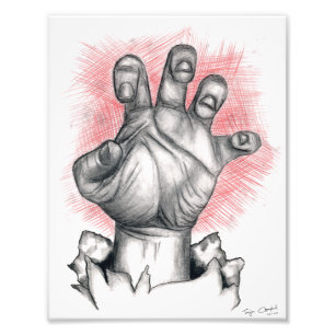 Impression Photo "N'ouvrez pas, morts à l'intérieur"