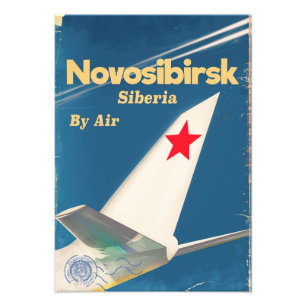 Impression Photo Novosibirsk Sibérie union soviétique affiche de vo