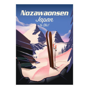 Impression Photo Nozawaonsen Japon pour skier