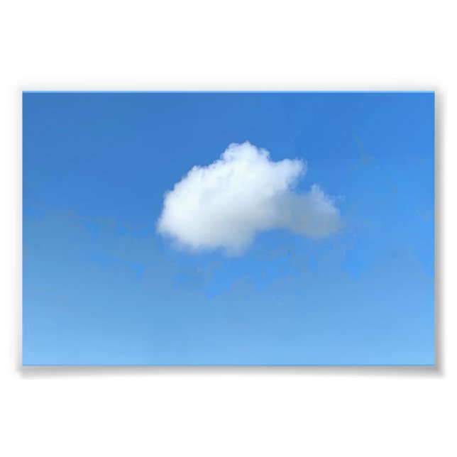 Impression Photo Nuage Solitaire  (Devant)