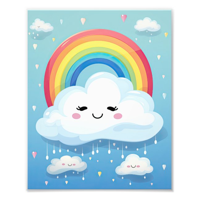 Impression Photo Nuages arc-en-ciel (Devant)