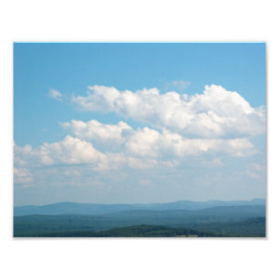 Impression Photo Nuages au-dessus des montagnes