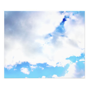 Impression Photo Nuages blancs et ciel bleu