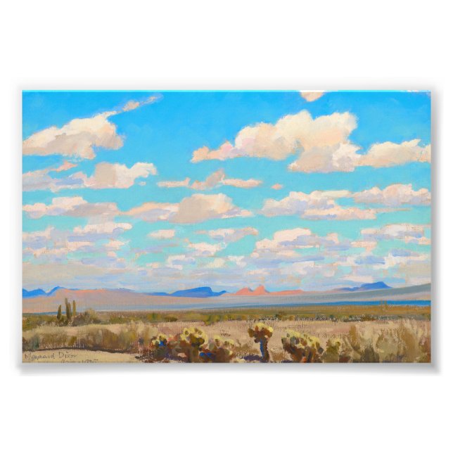 Impression Photo Nuages d'un après-midi d'été par Maynard Dixon (Devant)