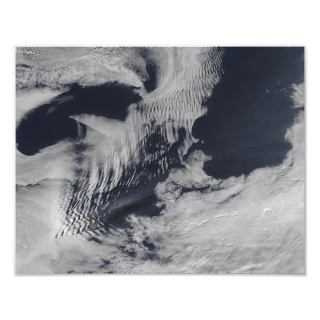 Impression Photo Nuages en forme de vague dans l'Oce de l'Inde du S (Devant)