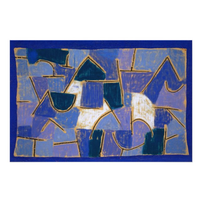 Impression Photo Nuit bleue par Paul Klee (Devant)