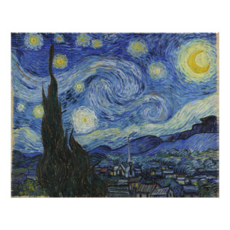 Impression Photo Nuit étoilée par Vincent Van Gogh