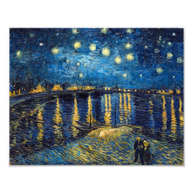 Impression Photo Nuit étoilée sur le Rhône | Van Gogh | (Devant)