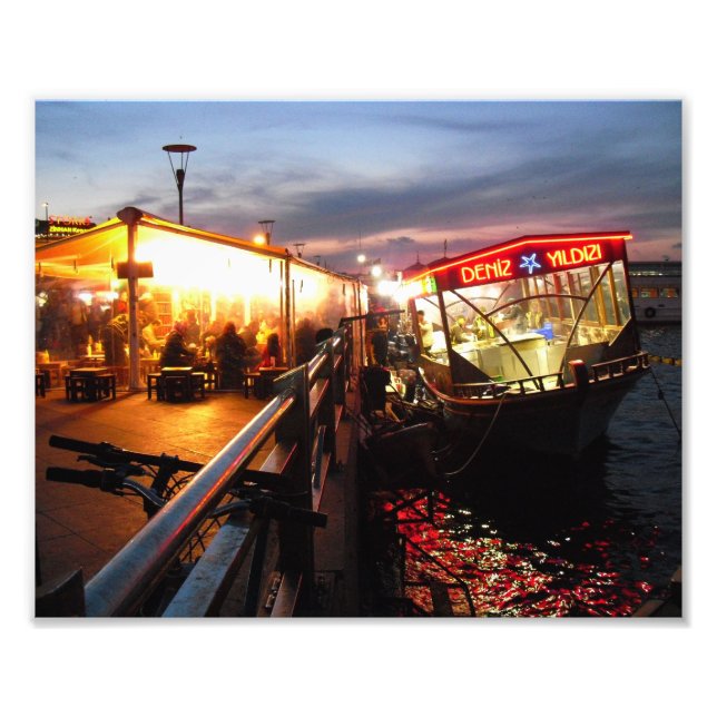 Impression Photo Nuit sur la jetée (Devant)