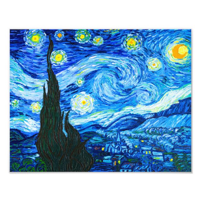 Impression Photo Nuit Van Gogh Starry (Devant)