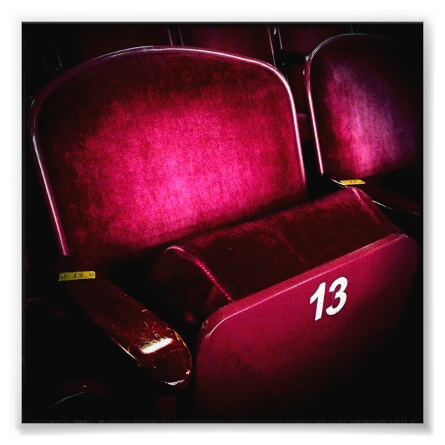 Impression Photo Numéro chanceux 13 (Devant)