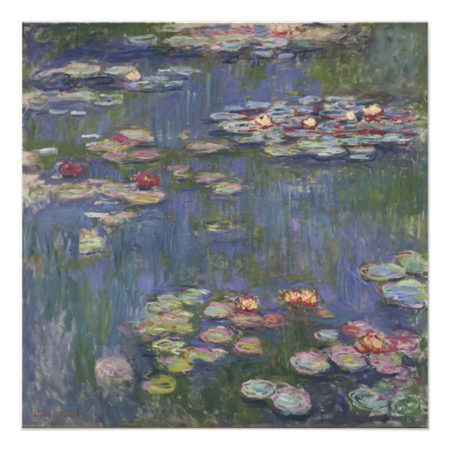 Impression Photo Nymphéas par Claude Monet (Devant)