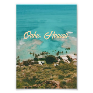 Impression Photo Oahu île d'Hawaii Voyage Souvenir