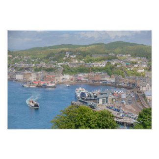 Impression Photo Oban Harbour Aerial de Pulpit Hill