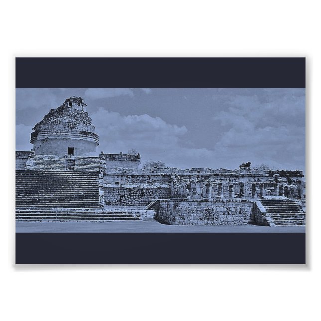 Impression Photo Observatoire de Chichen Itza (Devant)