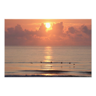 Impression Photo Ocean Sunrise - Daytona Beach, FL (Poster)