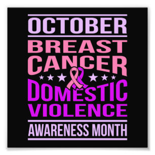Impression Photo Octobre Soutien du Mois de sensibilisation à la v