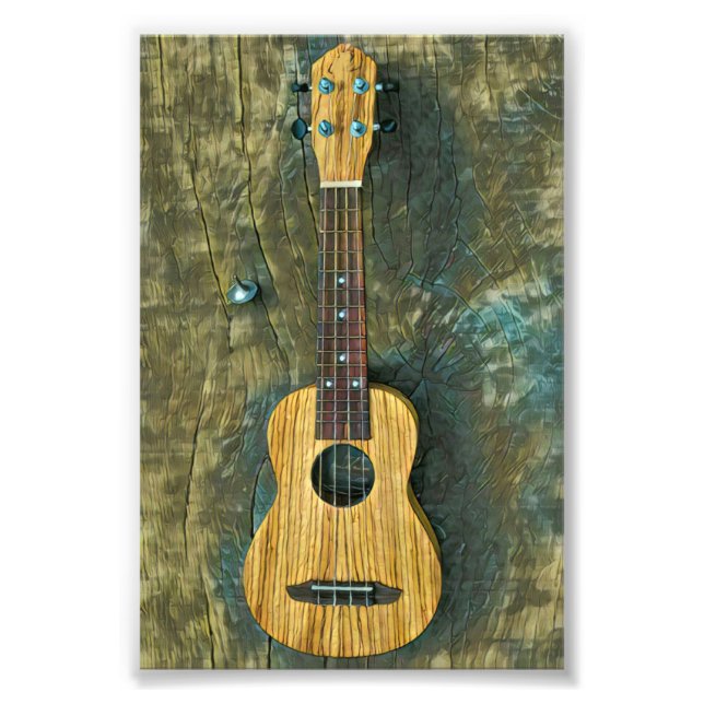 Impression Photo oeuvre de guitare vintage (Devant)