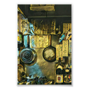 Impression Photo Oeuvre vintage de Sushi