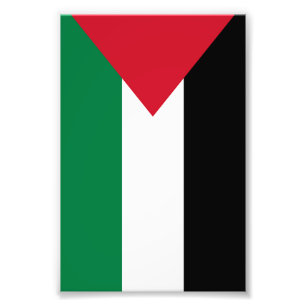 Impression Photo officiellement le drapeau de l'État de Palestine